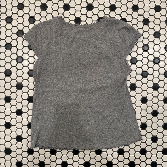 Hello Kitty Grey Short Sleeve Tee with Colorful E.T. Space Graphic - Picture 2 of 5